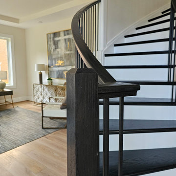 Project #130 | Curved Staircase with Wraparound Balcony