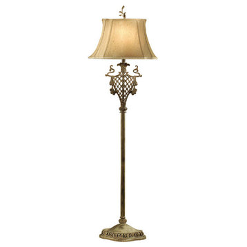 Highland Iron Vase Floor Lamp, 58"