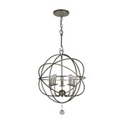 Crystorama Lighting Group 9224 Solaris 5 Light 17" Chandelier