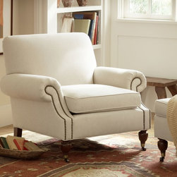 BROOKLYN UPHOLSTERED ARMCHAIR - Armchairs And Accent Chairs
