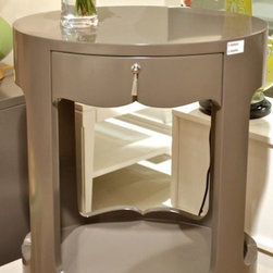 Brigitte 1 Drawer Side Table - Gray - Clayton Gray Home - Furniture