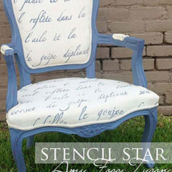 Typography Letter Wall Stencils - Products