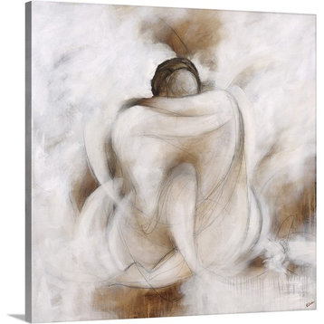 Love Embracing Wrapped Canvas Art Print, 12"x12"x1.5"