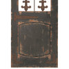 Brown Wood Traditional Door Inspired Wall Decor with Metal Wire 16" x 1" x 57"