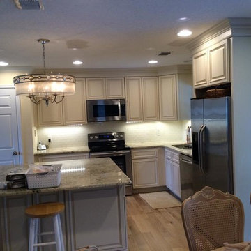 Antique White Linen Cabinets - Dr. Phillips Orlando