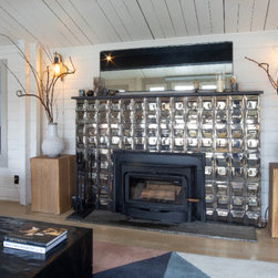 Cold Spring, NY Fireplace Reno - Wall And Floor Tile