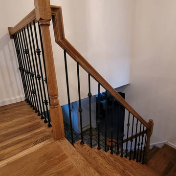 Custom Railing Design - Before and After - Nutmeg Stain by DuraSeal