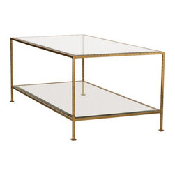 Worlds Away - Worlds Away Taylor Rectangular Two-Tier Coffee Table - Coffee Tables