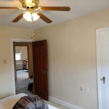 4 bedrooms wallpaper removed patch,prime and paint.