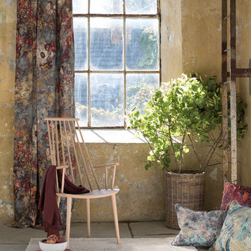 The Upperlands Collection - Faded Grandeur (drapes); Osmosis, Torrent and Ripple
