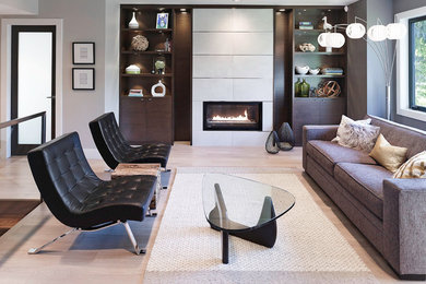 Living room - contemporary living room idea in Vancouver