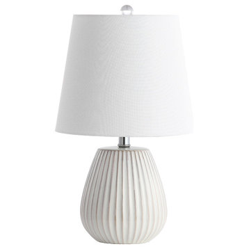 Safavieh Kole Table Lamp Set of 2, White