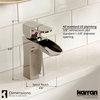 Karran KBF440 1-Hole 1-Handle Basin Faucet With Pop-up Drain, Chrome