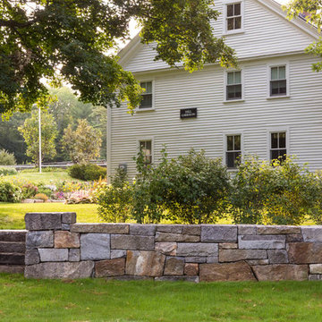 Custom Stone Wall & Lush Garden Project