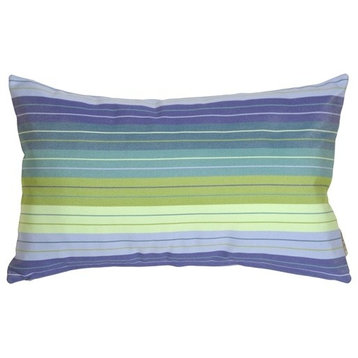 Pillow Decor - Sunbrella Seville Seaside 12 x 20 Outdoor Pillow