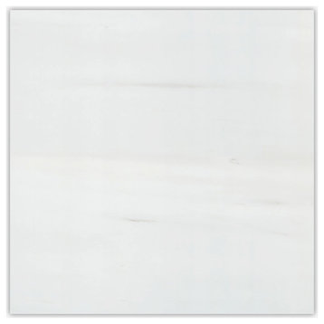Bianco Dolomiti Polished 18x18 Micro Beveled Marble Tile