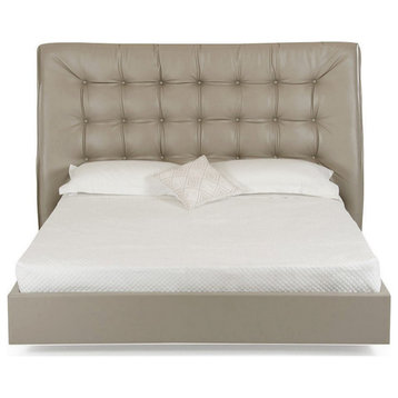 Robbie Gray Leatherette Bed, King