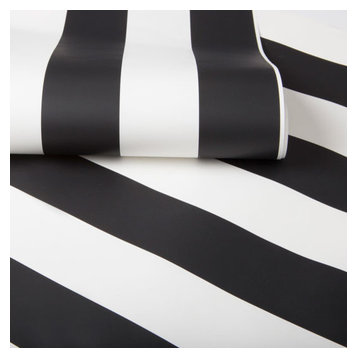 Stripes Wallpaper, Monochrome Stripe, 20x396