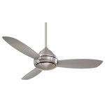 Minka Aire - Minka Aire Concept I Led 52"  Ceiling Fan F517L-BN - 52" Ceiling Fan from Concept. I Led 52" collection in Brushed Nickel finish. Number of Bulbs 1. Max Wattage 14.00. No bulbs included. 52" 3-Blade LED Ceiling Fan in Brushed Nickel Finish with Silver Blades with White Opal Glass No UL Availability at this time.