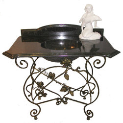 Lunar Eclipse - Carved Stone Bathroom Vanities - Bathroom Vanities And Sink Consoles