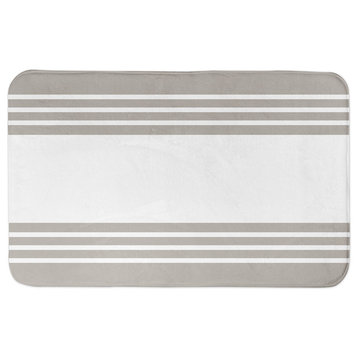 Gray Stripe 34"x21" Bath Mat