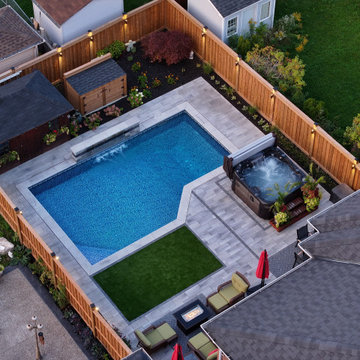 Modern Backyard Pool & Outdoor Living Retreat
