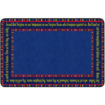 Flagship Carpets FE310-22A 4'x6' The Lord's Prayer Educational Rug