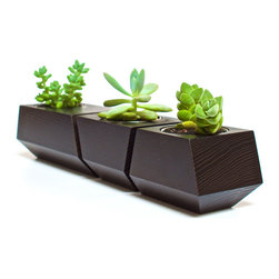 Boxcar Planter - Black - Indoor Pots And Planters