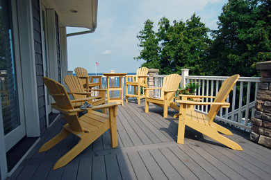 Patio - transitional backyard patio idea in Milwaukee with no cover