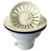 Push, Pull Style Large Kitchen Basket Strainer, Biscuit