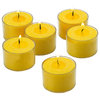 Unscented Tealight Candles With Clear Cups, Set of 72, Yellow