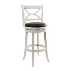1st Avenue - Dune Florence Swivel Bar Stool, Distressed Ivory - Bar Stools and Counter Stools