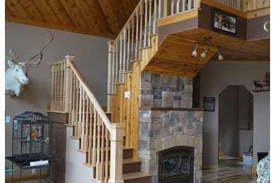 Mountain style home design photo in Other