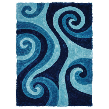 United Weavers Finesse Chimes Blue Area Rug 5'3x7'2