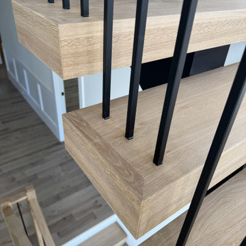 Project #139 | Four Story Modern Floating Staircase