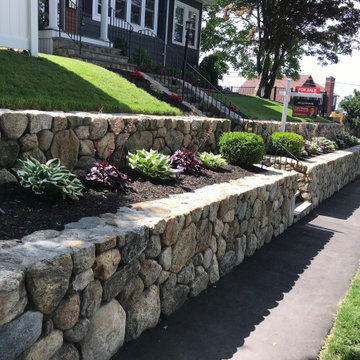 Natural Stone Retaining Wall
