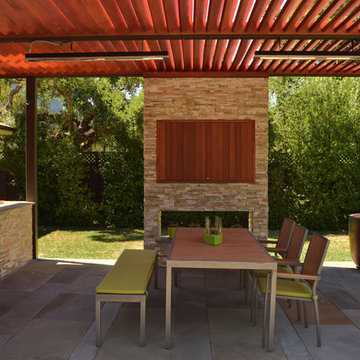 Pergola and TV Wall