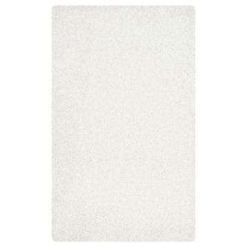 Safavieh Express Shag Collection SGE620 Rug, Ivory, 3' X 5'