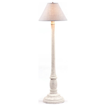 Brinton House Floor Lamp in White with Shade