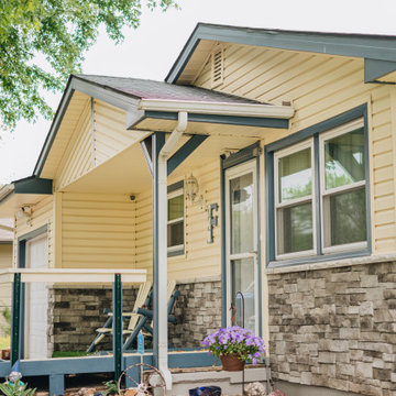 Corner Lot Home, Seamless Siding from All Angles