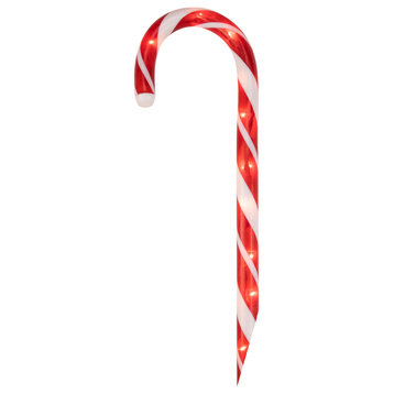 10 Candy Cane Christmas Stakes Pathway Markers