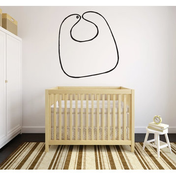 Baby Bib Boy Girl Unisex Newborn Infant Nursery Decal, 20x30"
