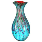Dale Tiffany - Lagood Art Vase - The Lagood Art Vase is hand blown using the finest art glass to create a unique home accessory. Lagood Art Vase will enhance any space in your home with its vibrant colors and shape.