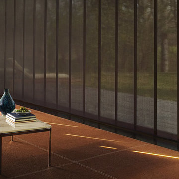 WINDOW TREATMENT IDEAS - Sliding Panel Track Blinds