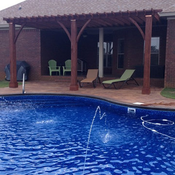 Pergola Attached to Header