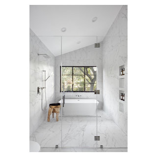 New modern home in Los Altos - Contemporary - Bathroom - San Francisco ...