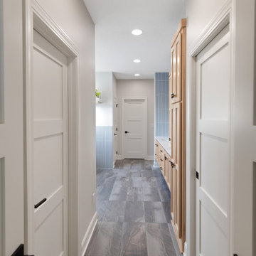 Coastal Casual Primary Bath Remodel Overland Park, KS