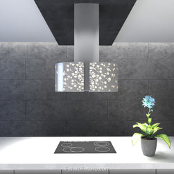 34&Prime; Murano Moonlight LED Island Range Hood - Range Hoods And Vents
