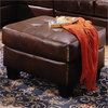 Coaster Samuel Contemporary Ottoman in Chocolate Bonded Leather