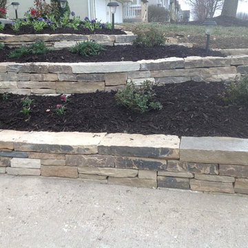 Dry Stack Walls & Fresh Landscaping